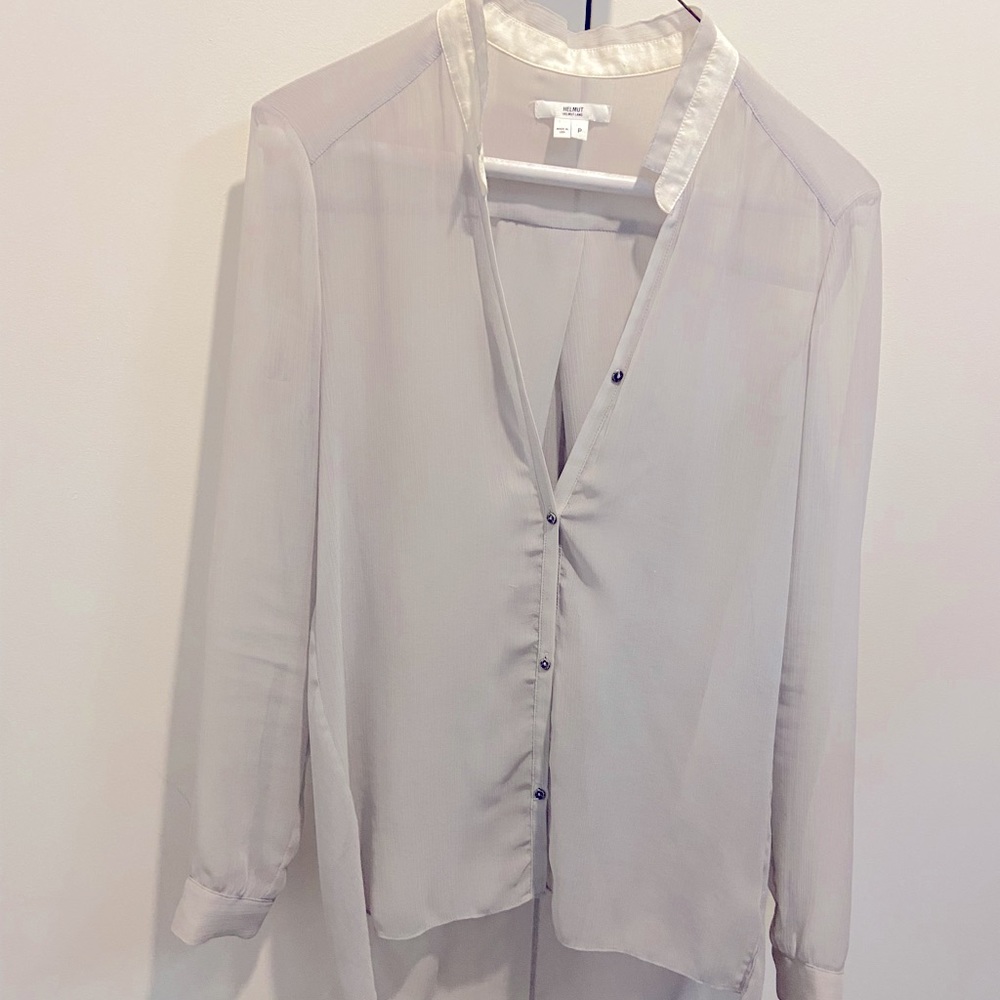 Helmut Lang sheer shirt